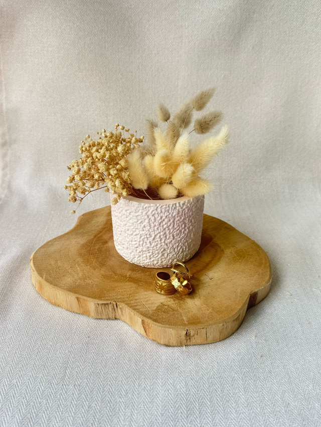 Petit pot texturé  – Crépi délicat