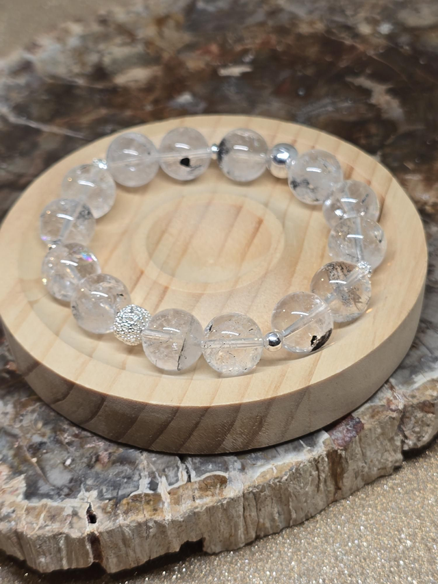 Bracelet Cristal Herkimer XL en 1,2 cm