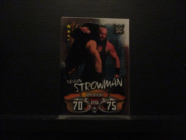Braun Strowman - Raw 25 Years Slam Attax Live Original Trading Card #50