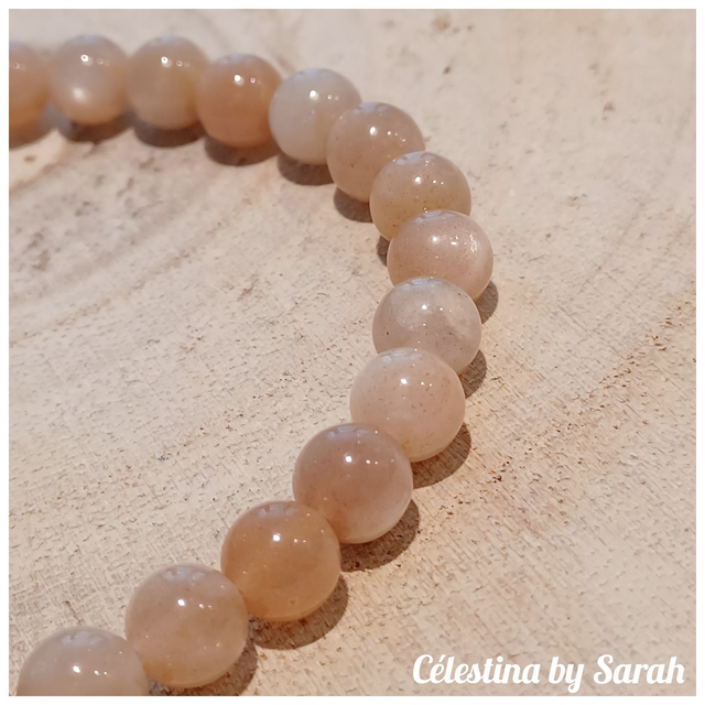 Bracelet Pierre de Soleil 6mm Taille Dame