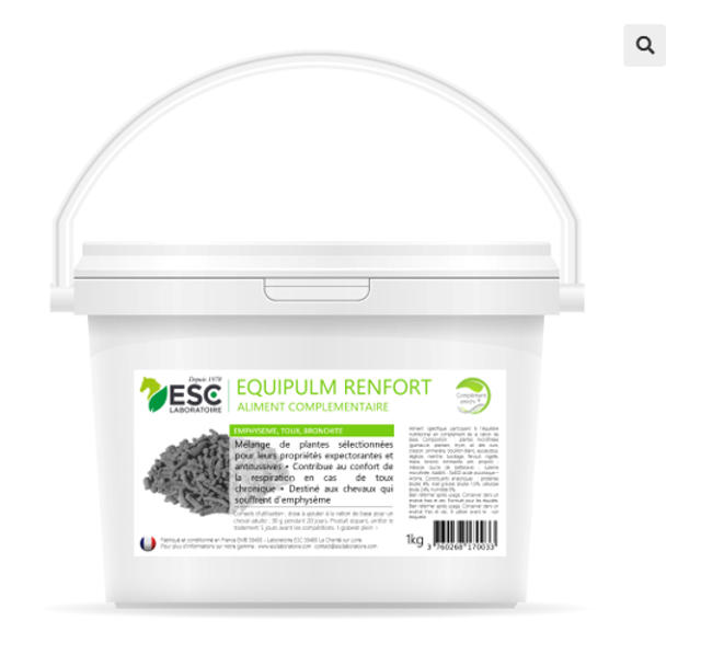 EQUIPULM RENFORT – Irritation des bronches cheval – Complément enrichi à base de plantes et propolis