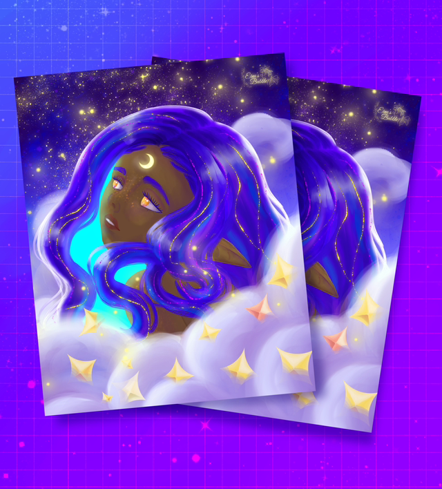 Illustration « Le visage de la nuit » 