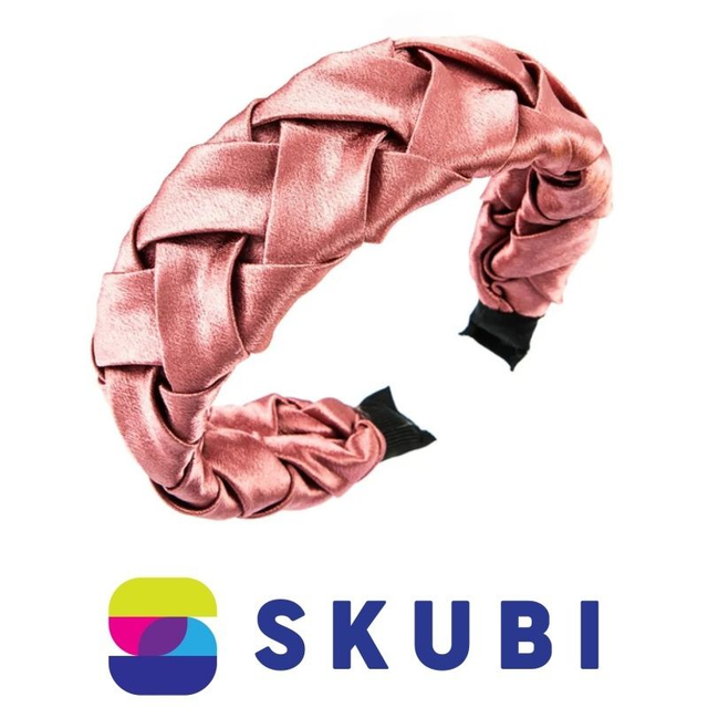 Čelenka do vlasů Elegant splétaná růžová - O410CR