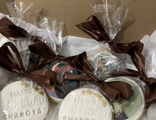 Happy Birthday Photo Biscuit Box 