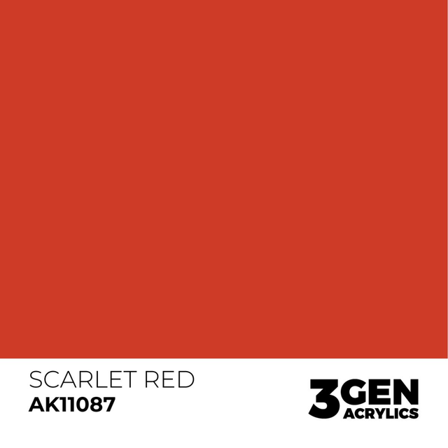 3rd Gen. Acrylics 87 Scarlet Red