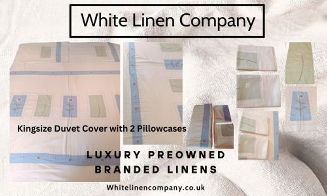 Kingsize 100% Cotton Duvet Cover - Floral