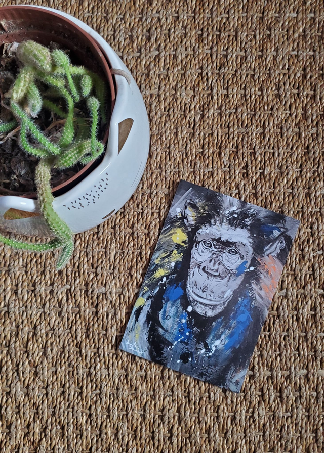 Carte postale du tableau &quot;Sourire&quot;