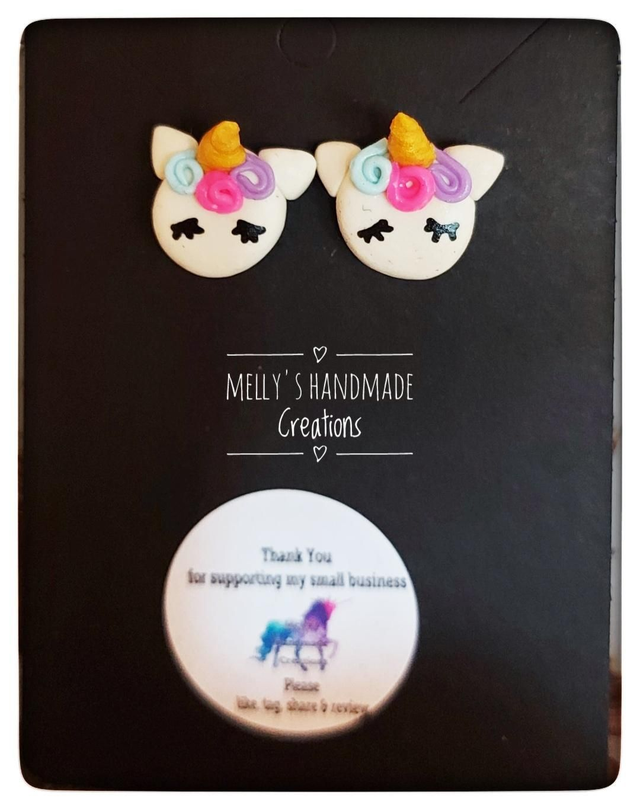 Unicorn 3D Stud Earrings