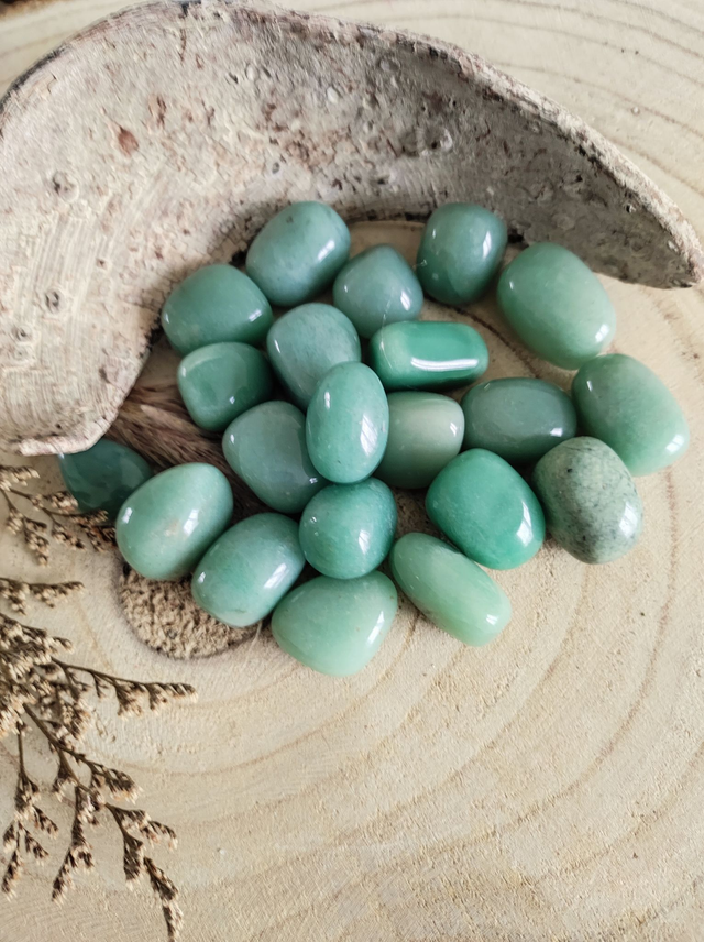 Pierre roulée Aventurine verte A