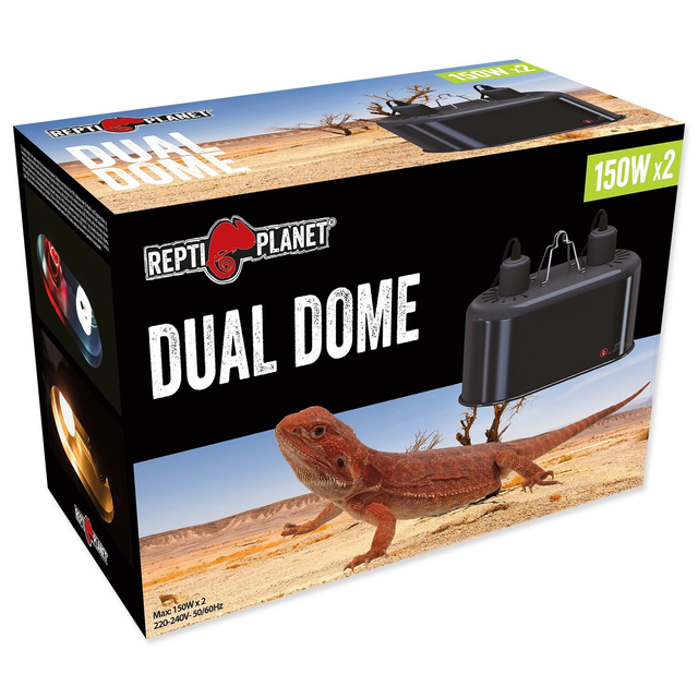 REPTI PLANET LAMP DUAL DOME 2 X 150W