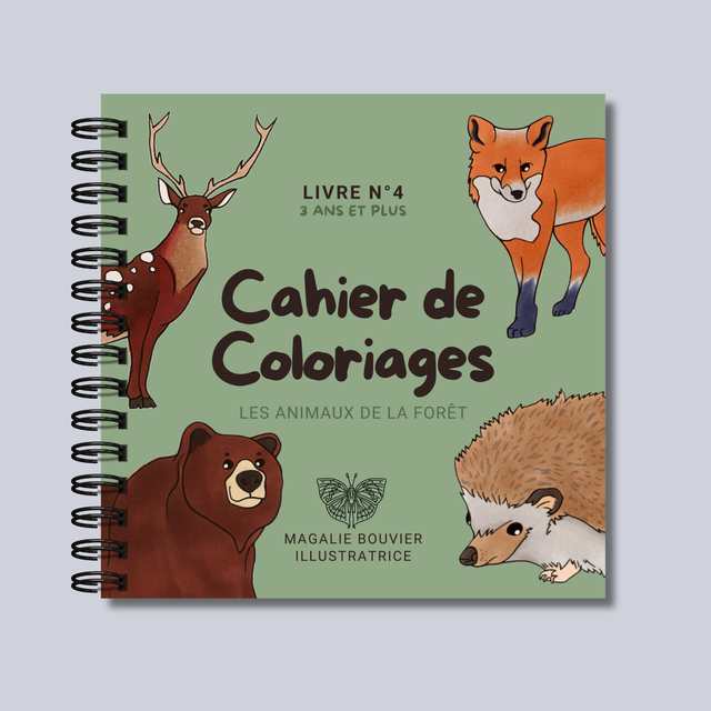 Cahier de coloriages - La forêt