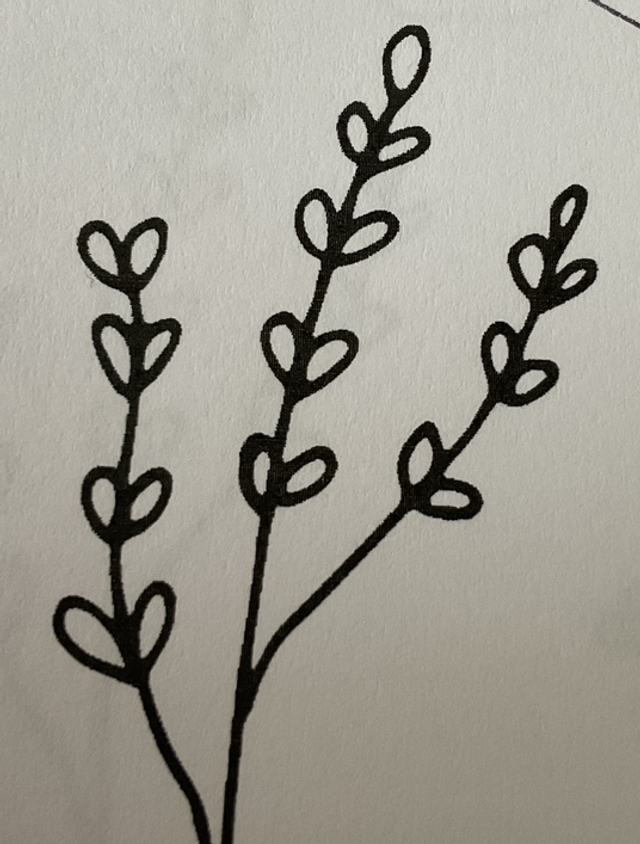 Motifs à broder solubles dans l’eau *Feuilles*