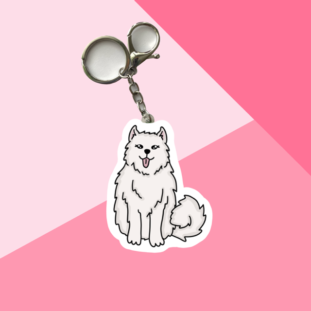 DOG keychain - Samoyed