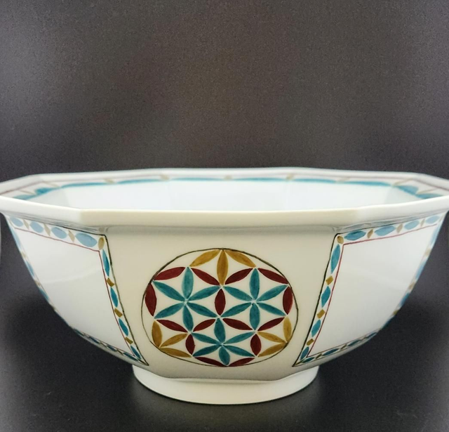 Saladier hexagone - vert - DGBS