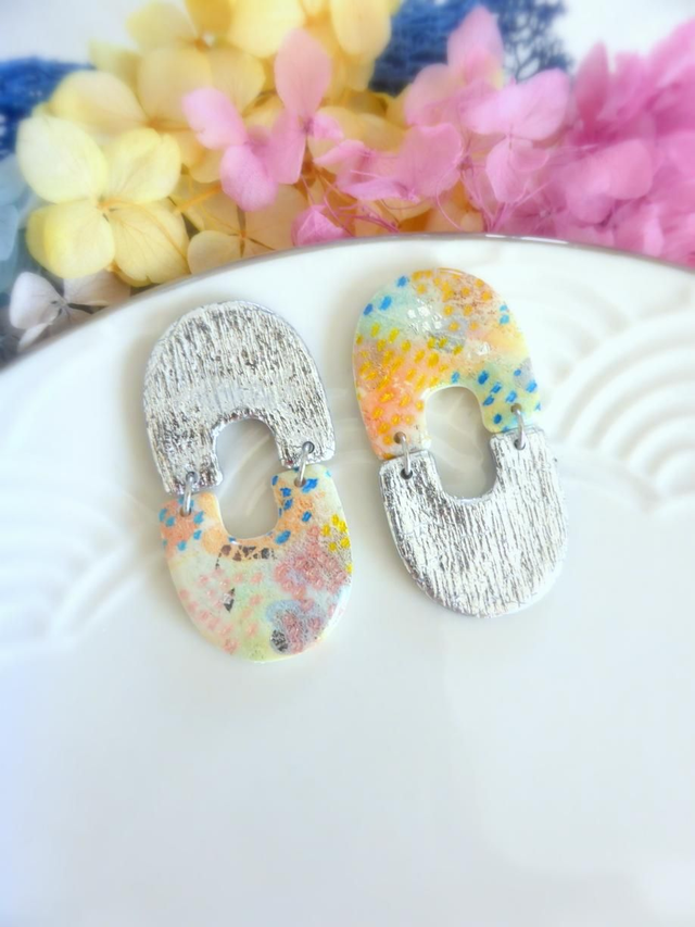 Boucles d'oreilles asymétriques - Courbe réinventée