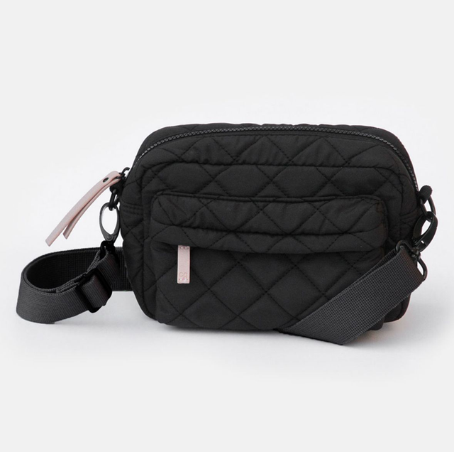 Black Quilted Cross Body Bag