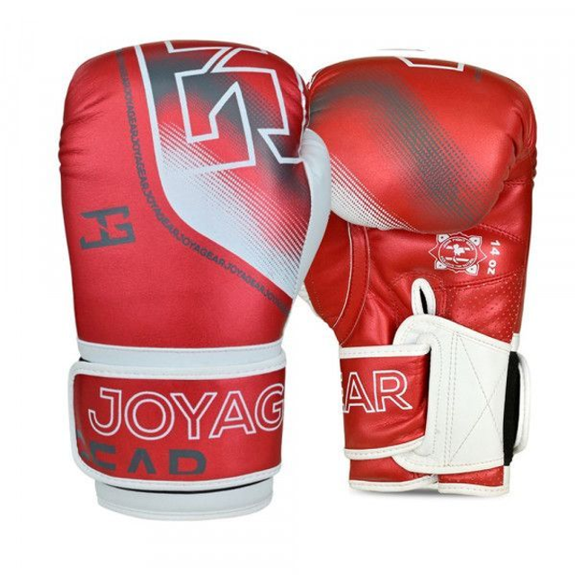 THE JOYAGEAR &quot;EVOLUTION&quot; KICKBOKSHANDSCHOENEN - ROOD-WIT EV700-RED-WHITE