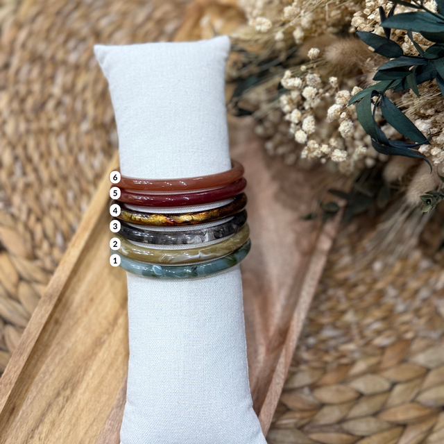 Bracelets résine 6mm