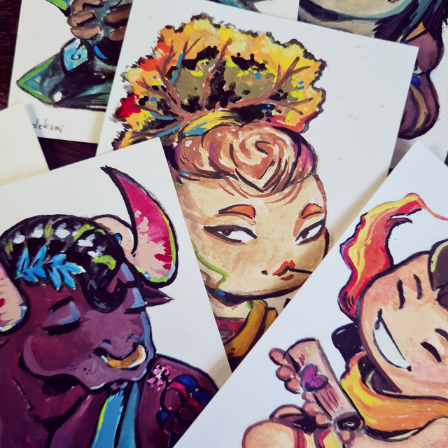 Hades - Mini Gouache Chibis