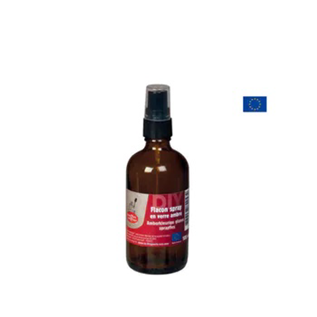 Flacon Spray en Verre Ambré - 100 mL