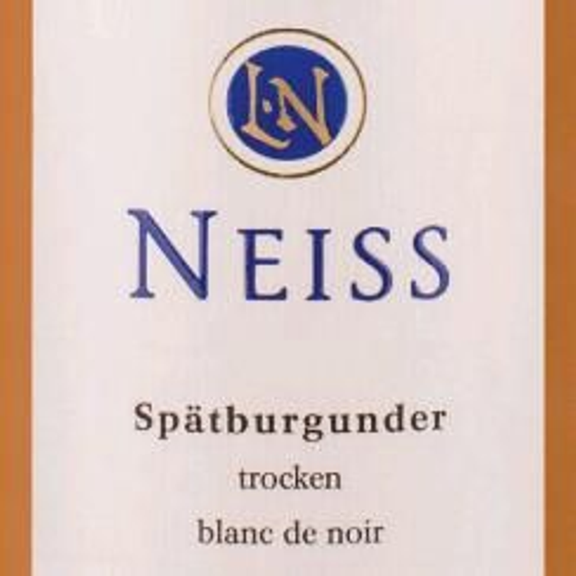 2019 Spätburgunder Blanc de Noir Neiss