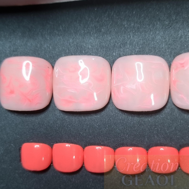 Corail boo marble little pieds