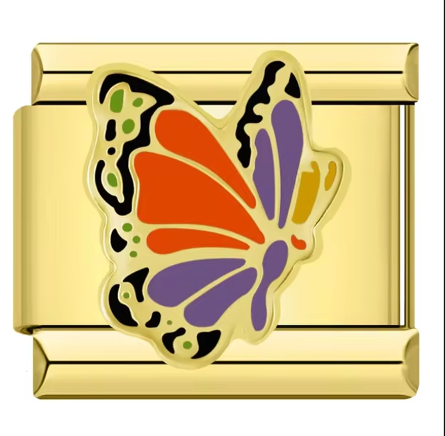 Charm Mariposa Colores Dorado