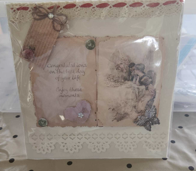 N° 917 Carte  Mariage &quot;félicitation &quot;  