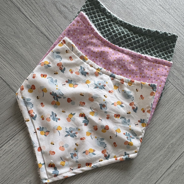 Three Pack Classic Style Bamboo Bibs 