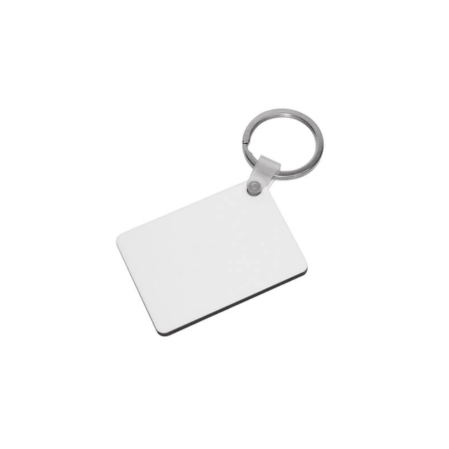 Porte-clé rectangulaire Blanc