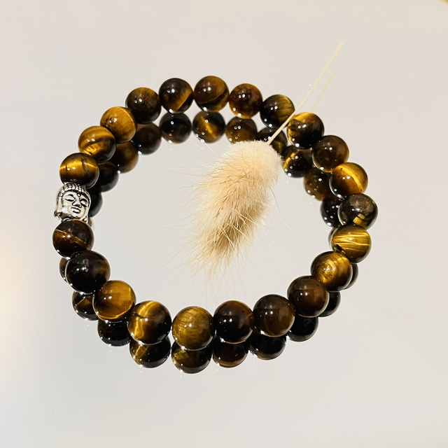 Œil de tigre doré 6 mm - Protection - Courage - Ancrage