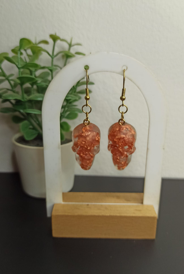 Boucle d&#039;oreille tête de mort (407)