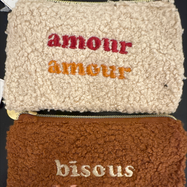 Porte monnaie bouclette 