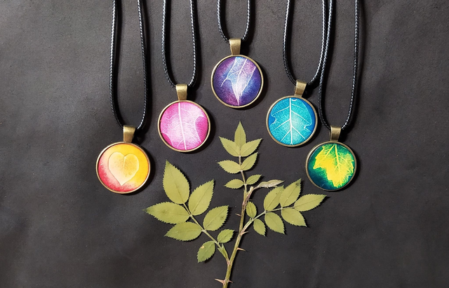 Colliers Empreintes Végétales
