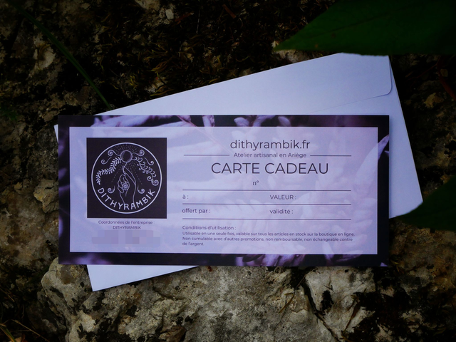 CARTE CADEAU à imprimer