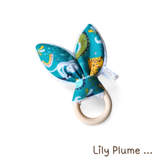 Hochet de dentition girafe, tigre