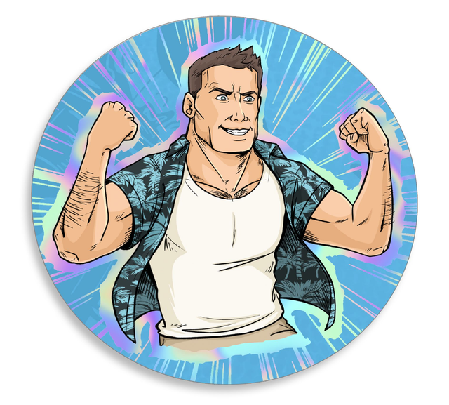 John Smash Holographic Sticker