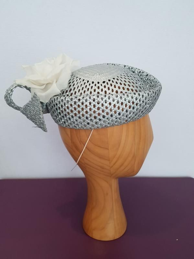 Modèle "Inès" bibi cérémonie ou mariée