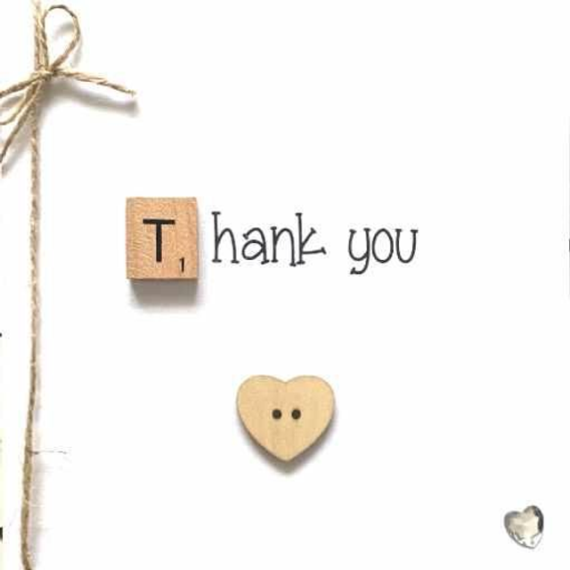 Thank You Button Heart