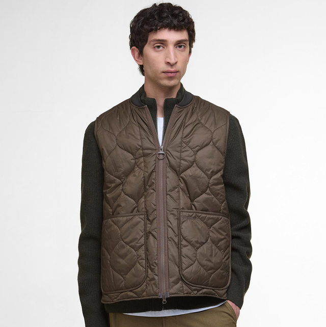 Barbour Re-Engineered Utility Liddesdale Gilet Dark Olive