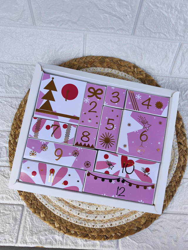 Calendario premium para máquillaje 12 dias