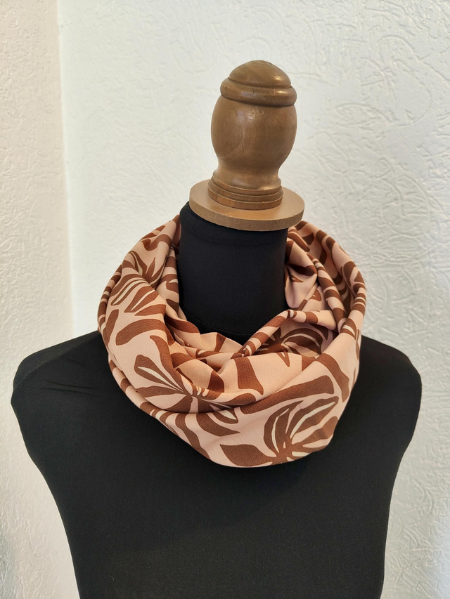 Tour de cou palmier chocolat 