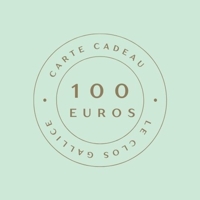 Carte cadeau n°3 - 100 euros + 5 euros Frais de livraison
