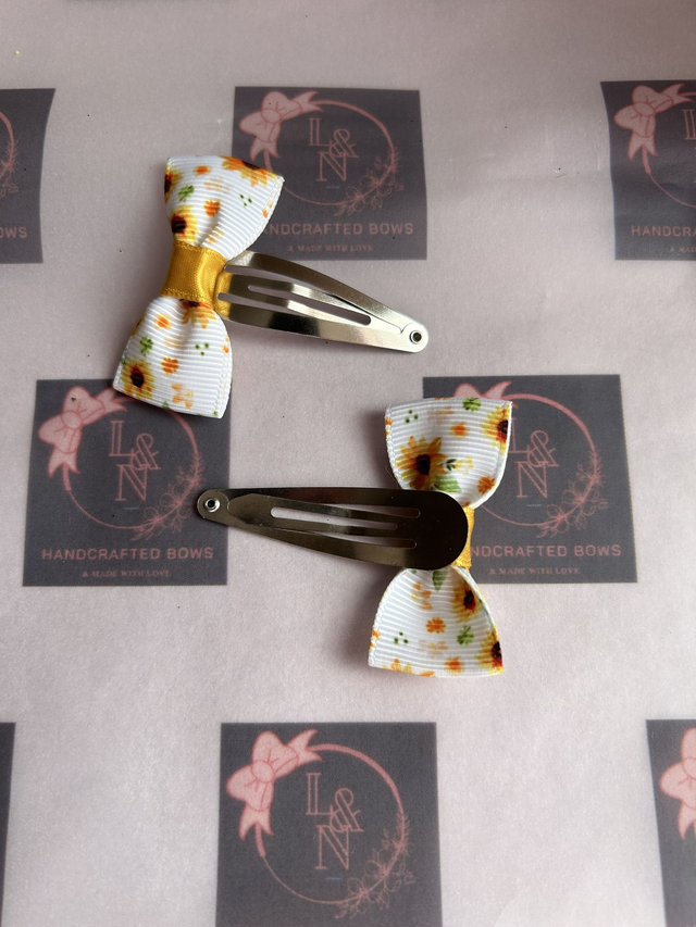 Sunflower Snap Clips