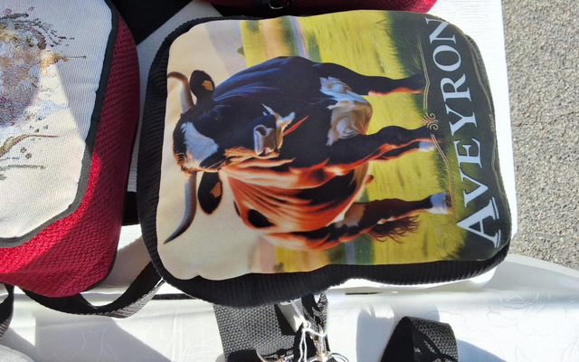 Sacoche Bandoulière velours taureau.