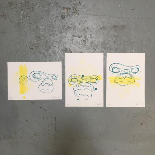 GORG ONE - Risographie - 3 x A4 - 50ex - Signé