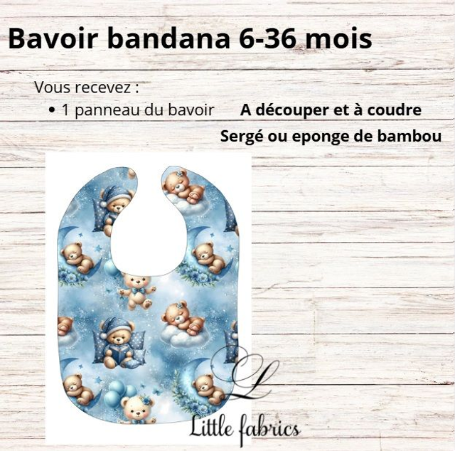 Panneau bavoir ourson