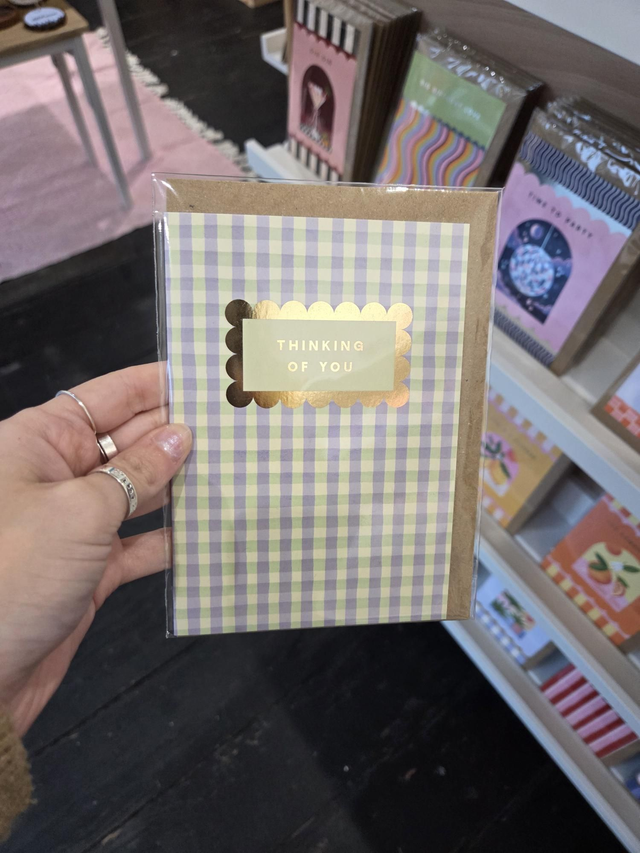 Thinking Of You Gold Foil Greetings Card - EV-038