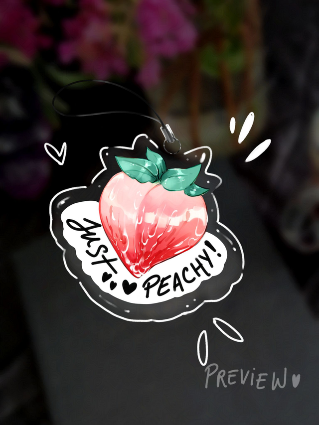 Just Peachy - Phone Charm