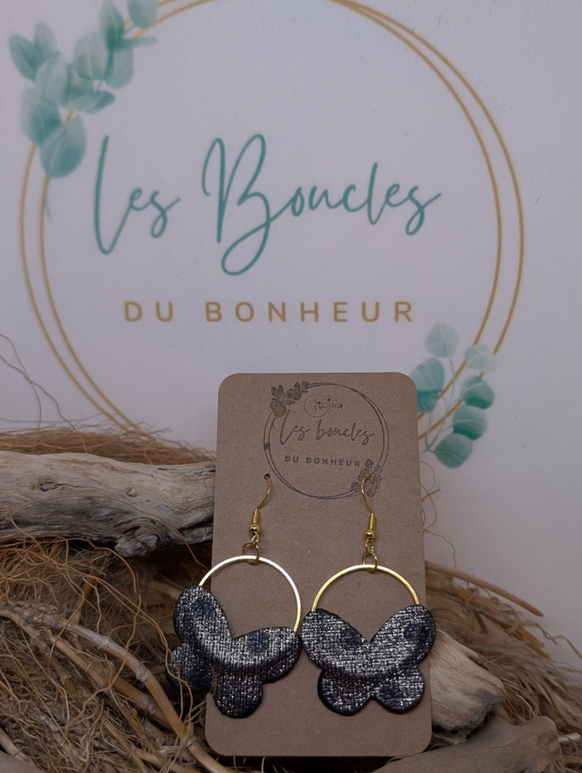 Les créoles butterfly lcb004